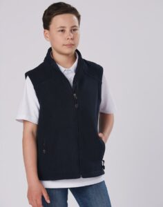 Kids bonded polar fleece vest