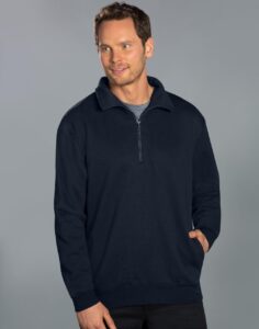Falcon American style 1/2 zip collar fleecy sweat.
