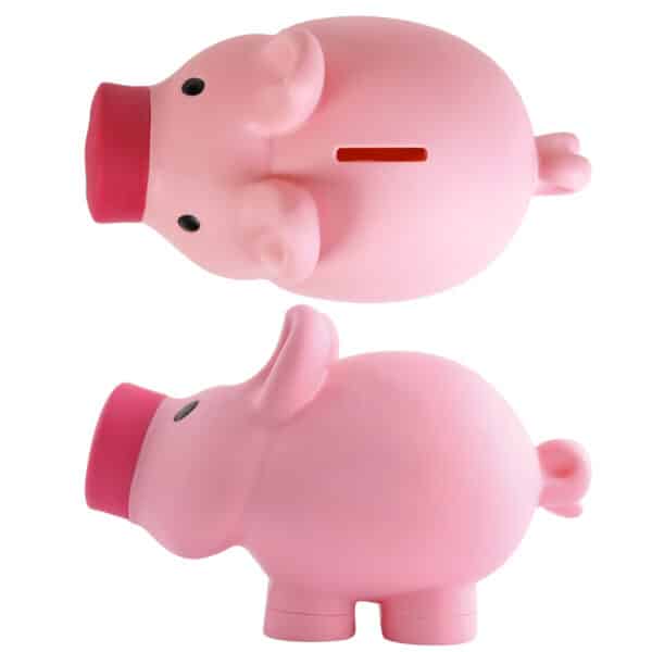 Priscilla Pink / Patrick Blue Pig Coin Savings Bank - Image 3