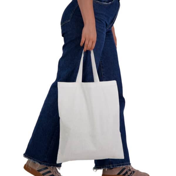 Short Handle Cotton Tote Bag - 140 Gsm