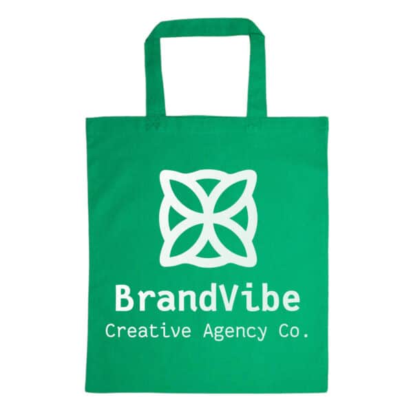 Short Handle Cotton Tote Bag - 140 Gsm