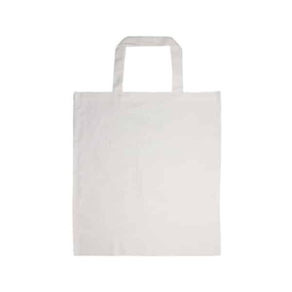 Short Handle Cotton Tote Bag - 140 Gsm