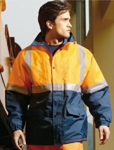 Hi-Vis Polar Fleece Lined Jacket With Tape