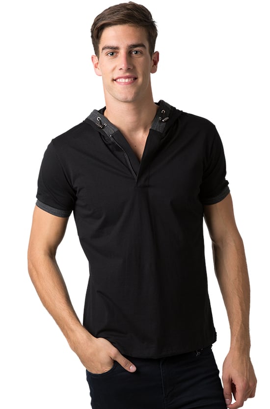 BeSeen_half_zip_cotton_spandex_short_sleeve_hoodie_BSHD22_Black-Dark_Grey_(1).jpg