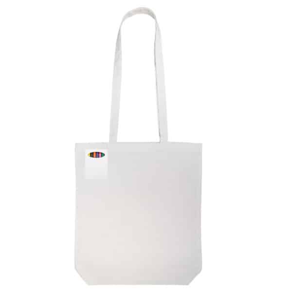 Colouring in Long Handle Cotton Tote Bag with Crayons - Image 4