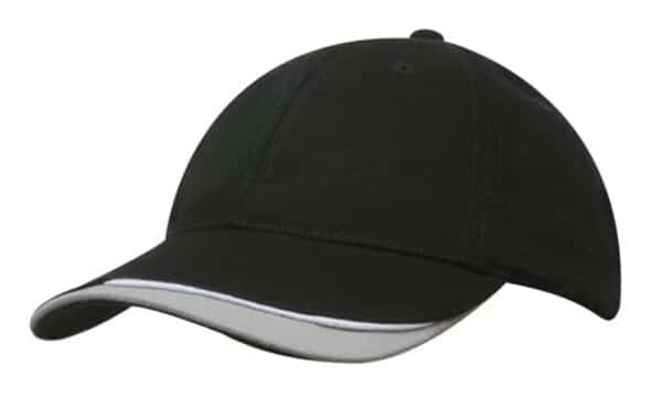 Heavy Brushed Cotton Cap With Indented Peak