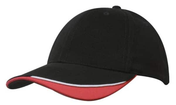 Heavy Brushed Cotton Cap With Indented Peak