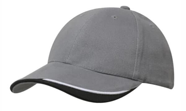 Heavy Brushed Cotton Cap With Indented Peak