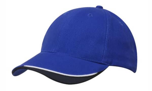 Heavy Brushed Cotton Cap With Indented Peak