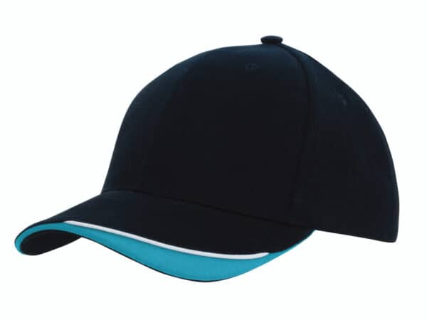 Heavy Brushed Cotton Cap With Indented Peak