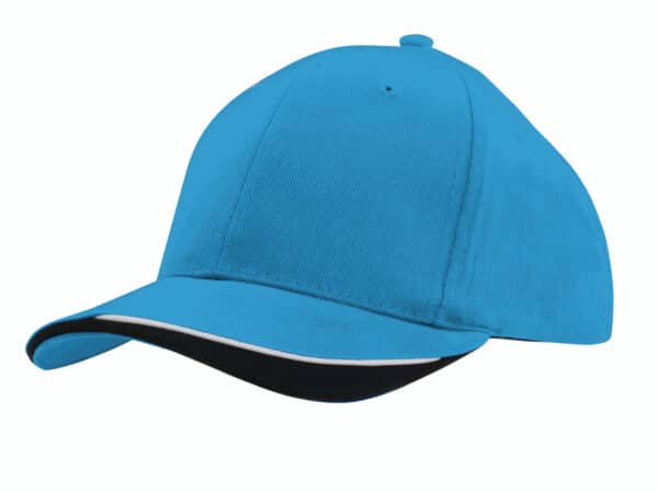 Heavy Brushed Cotton Cap With Indented Peak