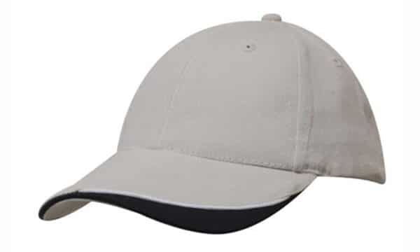 Heavy Brushed Cotton Cap With Indented Peak