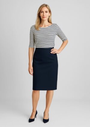 Ladies Relaxed Fit Comfort Wool Stretch Skirt