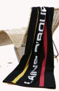 Woven large beach towel terry