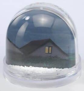 Snowdome Photo Insert dome shape 90 x 80mm
