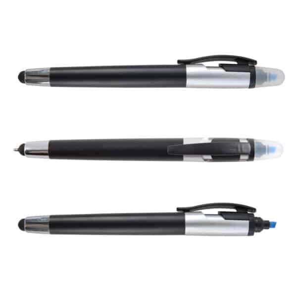 Trident Ballpoint Pen / Stylus Highlight Marker - Image 2