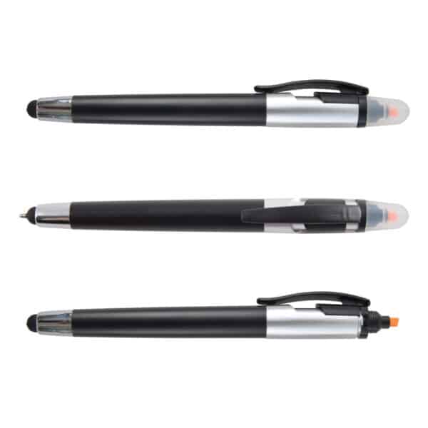 Trident Ballpoint Pen / Stylus Highlight Marker - Image 4