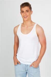 American Style  Cotton Jersey Singlet For Mens