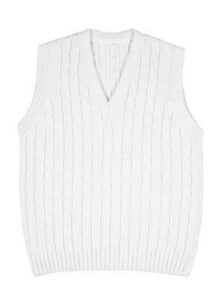 Podium Kids Cricket Vest - White