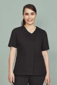Parks Womens Zip Front Crossover Scrub Top