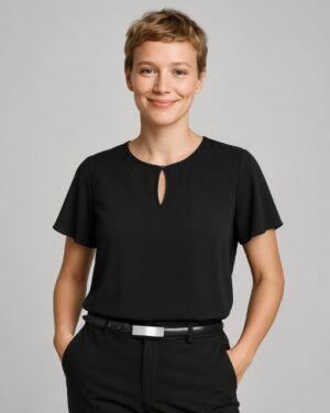 Vienna Womens Short Sleeve Blouse
