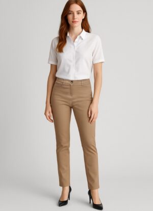 Womens Slim Leg Stretch Chino Pant
