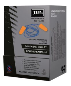 SOUTHERN BULLET CORDED EARPLUG (100 PAIR)