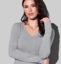 Women's Claire V-neck Long Sleeve
