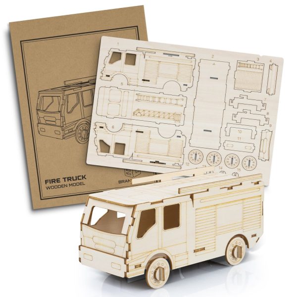 BRANDCRAFT Fire Truck Wooden Model - Image 8