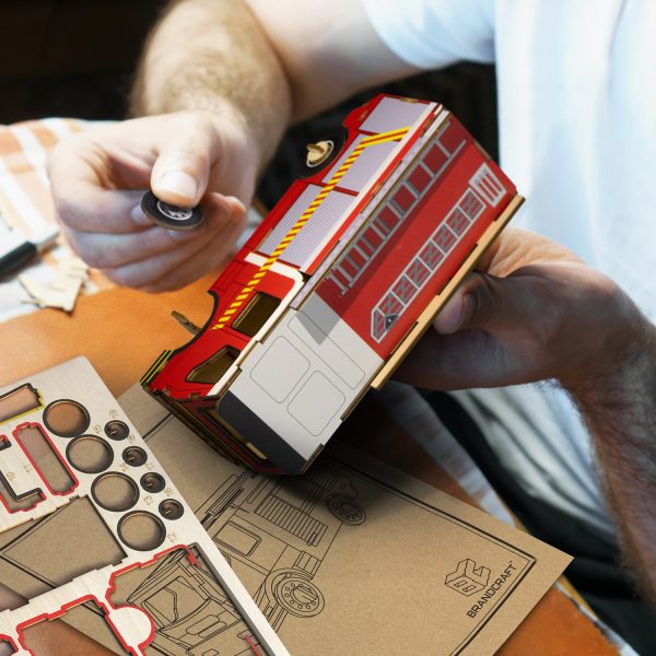 BRANDCRAFT Fire Truck Wooden Model - Image 5