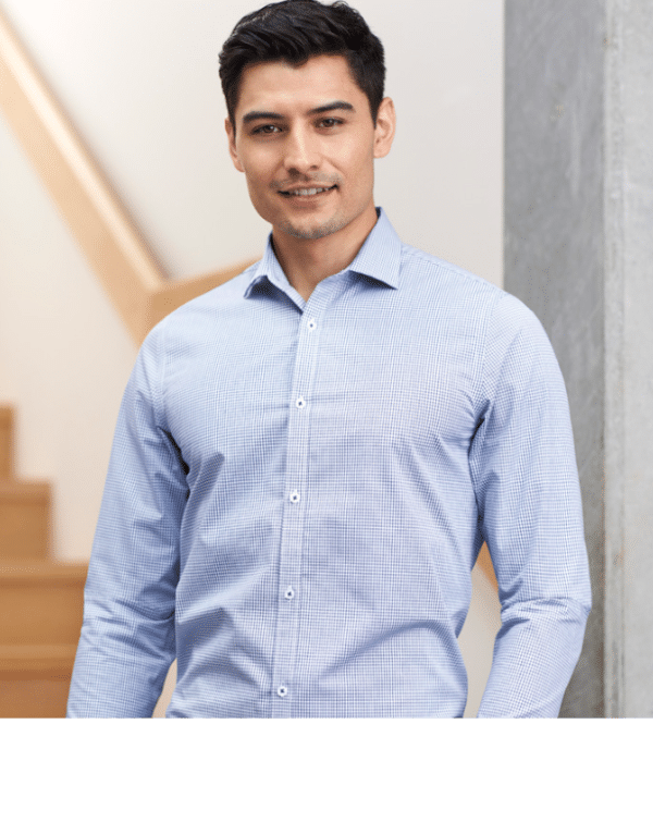Mens Bristol Tailored Long Sleeve Shirt - Image 2