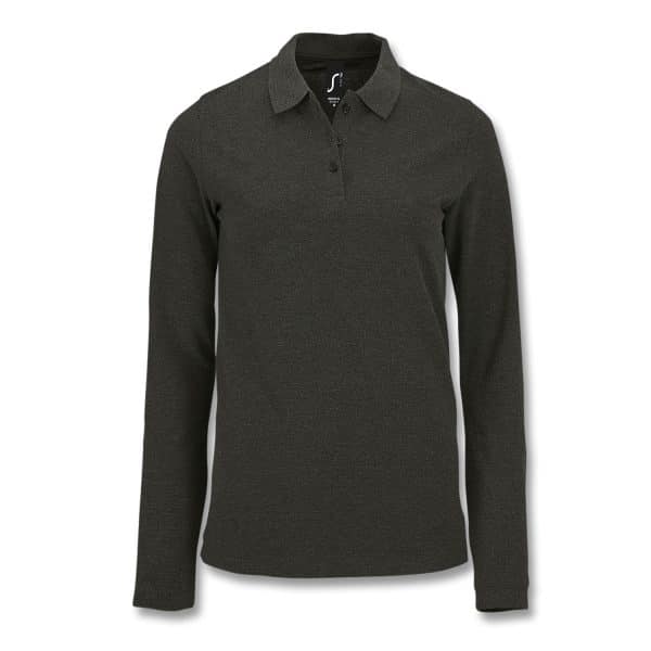 SOLS Perfect Women's Long Sleeve Polo - Image 5
