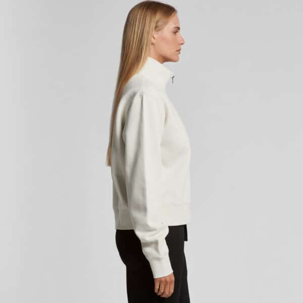 Wo's Stencil Half Zip Crew - Image 4
