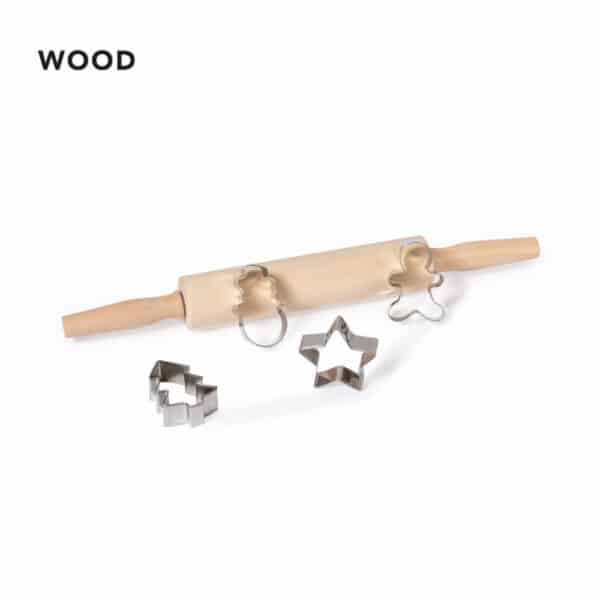 Christmas Rolling Pin and Die Cut Cookie Cutters - Image 4