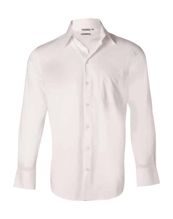 Men's Fine Twill Long Sleeve Shirt - Image 4