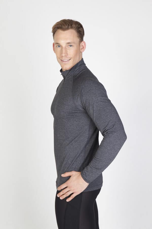Greatness Mens Half Zip Mock Neck - Image 3