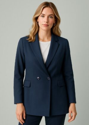 Womens Renew Double Breasted Longline Jacket