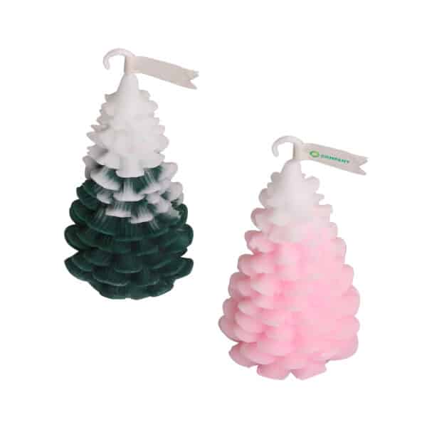 Cedar Christmas Tree Shape Candles - Image 2
