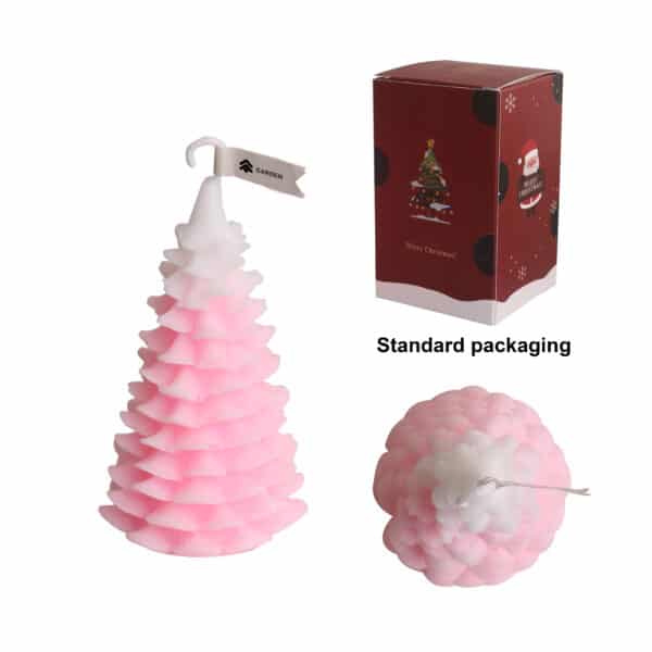 Cedar Christmas Tree Shape Candles - Image 3