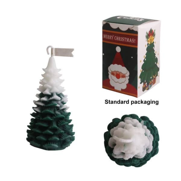 Cedar Christmas Tree Shape Candles - Image 4
