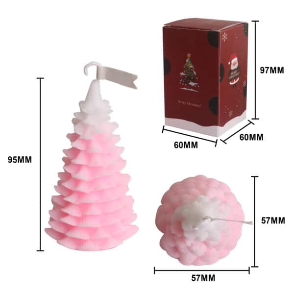 Cedar Christmas Tree Shape Candles - Image 5