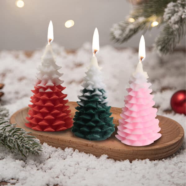 Cedar Christmas Tree Shape Candles - Image 11