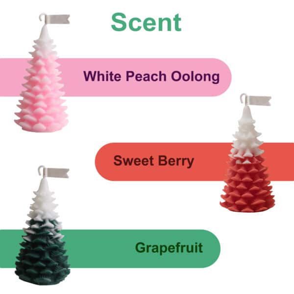 Cedar Christmas Tree Shape Candles - Image 10