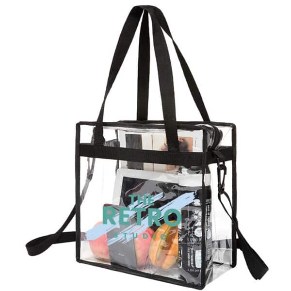 Clear Tote Bag With Shoulder Strap - Image 4