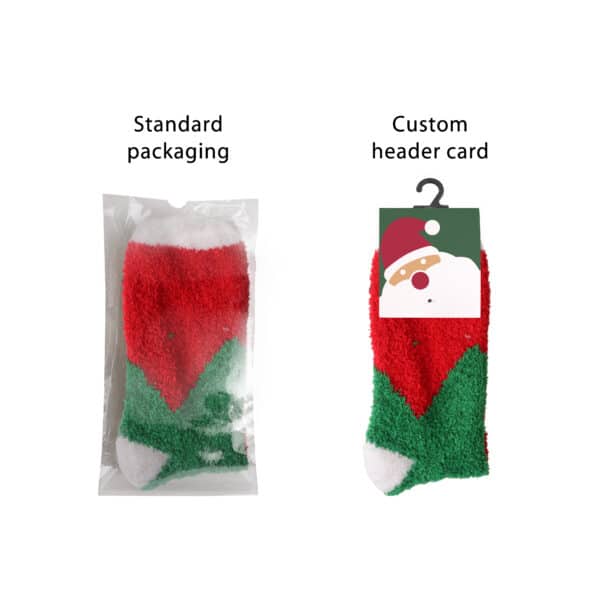Crew Custom Pattern Coral Fleece Socks - Image 8