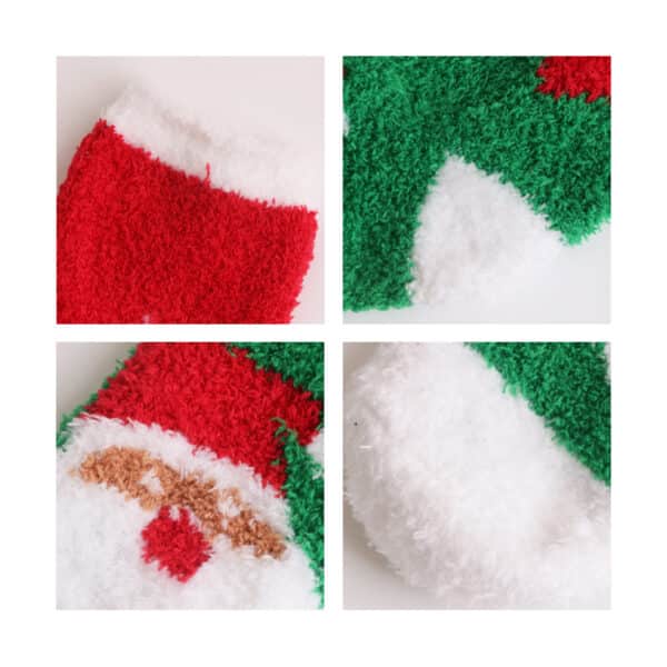 Crew Custom Pattern Coral Fleece Socks - Image 6