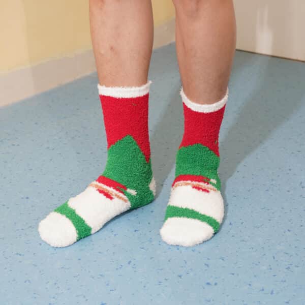 Crew Custom Pattern Coral Fleece Socks - Image 4