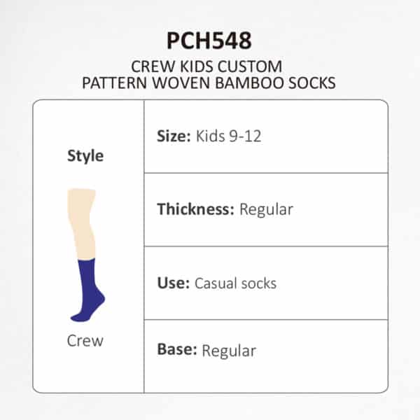 Crew Kids Custom Pattern Woven Bamboo Socks - Image 10