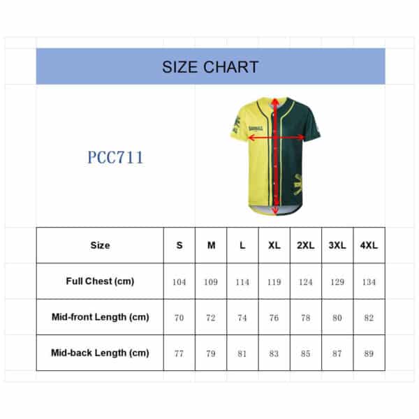 Men's 100%Polyester Sublimated Full-Button Baseball Jersey - Image 8