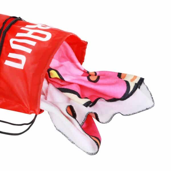 Polyester Drawstring Bag with Zippered Pocket - Image 8